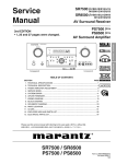 Marantz SR7500 Service manual