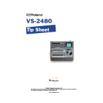 VS-2480 Tip sheet