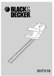 Black & Decker BHT518 Instruction manual