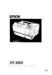Epson EPL-8000 User`s guide