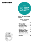 Sharp AR M277 - B/W Laser - Copier Specifications