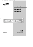 Samsung DVD-V645K Instruction manual