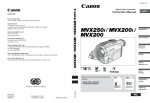 Canon MVX250 Instruction manual