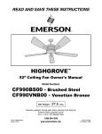 Emerson CF990VNB00 Owner`s manual