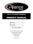 ALLIANCE 815 Owner`s manual