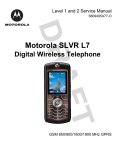 Motorola MOTOSLVR L7 Service manual