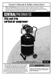 Central Pneumatic 61693 Owner`s manual