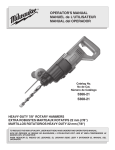 Milwaukee 5366-21 Operator`s manual