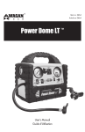 Wagan Power Dome LT User`s manual