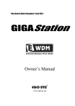 ESI GigaStation Owner`s manual