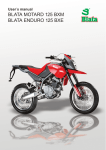 Blata ENDURO 125 BXE User`s manual