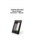 Denver EBO-600E Instruction manual