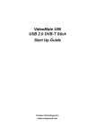 VideoMate U80 USB 2.0 DVB-T Stick Start Up Guide