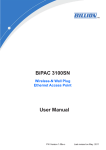 Billion BiPAC 3100SN User manual