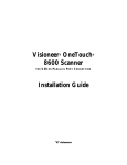 Visioneer OneTouch 8600 Installation guide
