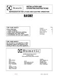 RA1302 Installation & Operating Instructions