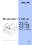 Brother MFC-7470D User`s guide