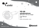 Yada YD-V9 User manual