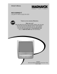 Magnavox MC132EMG - 13' Tv/vcr Combination Owner`s manual