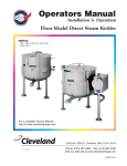 Cleveland KDL-SH Service manual