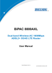 Billion BiPAC 8800AXL User manual