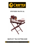 Craftex B2470 Owner`s manual