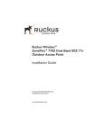 Ruckus Wireless ZoneFlex 7782 Installation guide