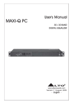 Alto MAXI-Q User`s manual