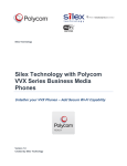 Silex Technology with Polycom VVX Series Business Media Phones