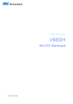 VIA Technologies VB8004 User manual