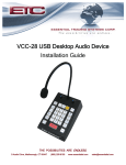 ETC VCC-28 Installation guide