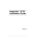 MINOLTA-QMS Magicolor 6110 GN Installation guide