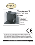 Vermont Castings The Aspen II 1405CE Specifications