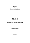 MAYAH Merk II User manual