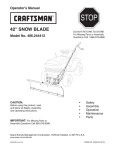Craftsman 486.244412 Operator`s manual