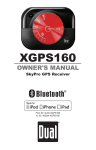 Dual XGPS160 Owner`s manual