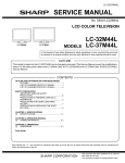 Sharp LC-32M44L Service manual