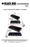 Black Box 3-Channel DVI Extender Specifications