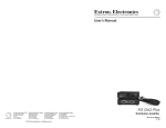 Extron electronics P/2 DA2 User`s manual