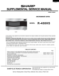 Sharp R-410HK Service manual