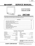 Sharp 25C340 Service manual