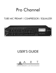 Art Pro Channel User`s guide