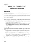 Alpha Microsystems AM-990 Installation manual