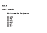 Epson EB X6 User`s guide