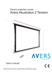 Avers Screens Akustratus 2 Tension User`s manual