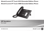 Alcatel IP Touch 4018 User manual