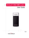 Sierra Wireless AIRCARD 595U User guide