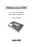 ESI Miditerminal 4140 User`s manual