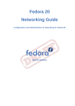 Configuration and Administration of networking for Fedora 20