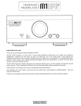 Musical Fidelity M1 HPAP Specifications